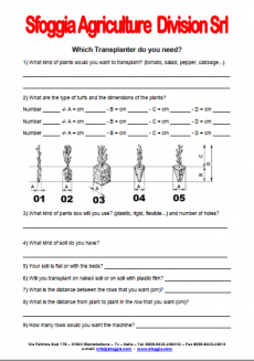 Transplanter Questions