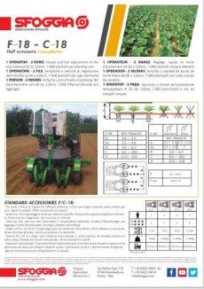 Sfoggia F-18 / C-18 Transplanter PDF